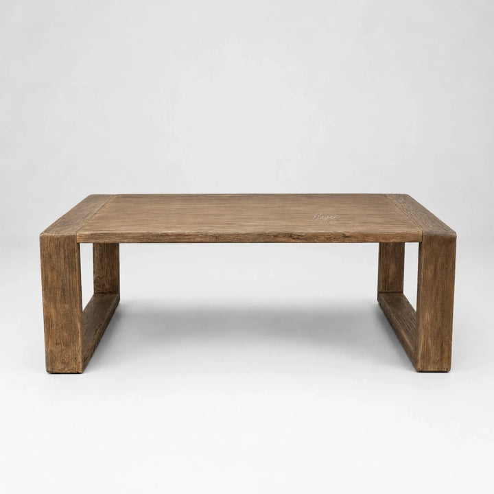 Estuary Coffee Table crafted from reclaimed elm with warm texture and clean coastal architectural lines.