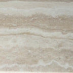 Beige marble-texture surface with subtle veining, echoing Aalto Console’s cool stone and warm timber contrast.