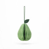 Broste® Paper Ornament Pear - Light Green Set/4