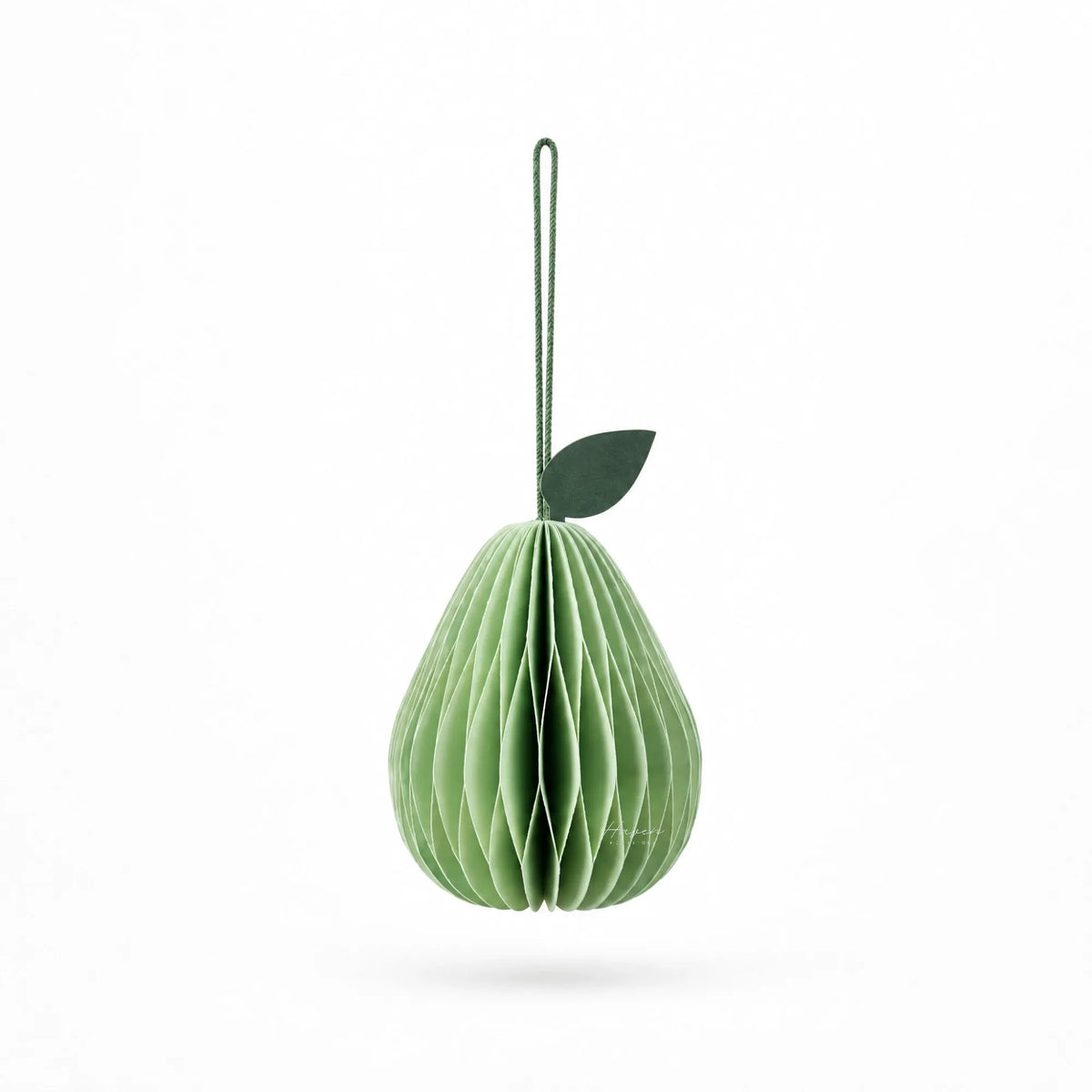 Broste® Paper Ornament Pear - Light Green Set/4