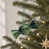 Broste® Paper Ornament Caramel - Light Green/Forest Green Set/4