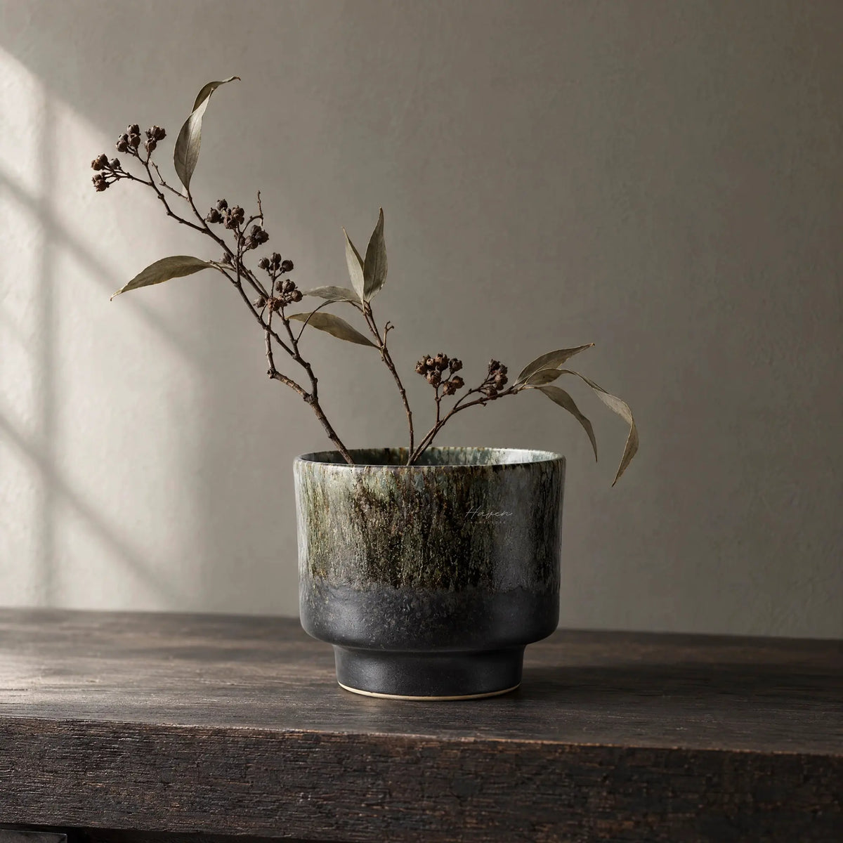 MUUBS® Vase Lago Jar Medium - Forest Green by Maytime (muubs®-vase-lago-jar-medium-forest-green)