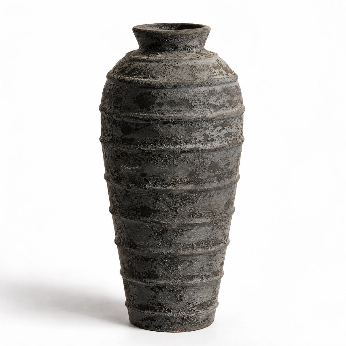 MUUBS® Pot Melancholia 80 - Metallic Black Indoor Planter at Haven Homestore