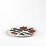 Broste® Dora Dinner Plate - Mocha Bisque/Agave Green - Set/4