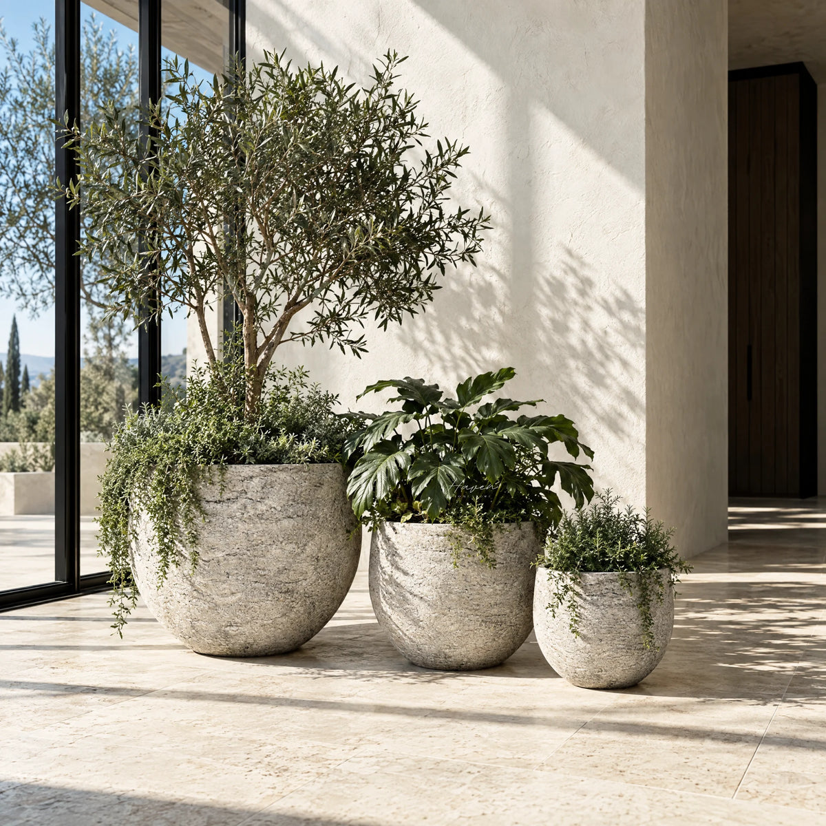 Oka Planters Set/3 Outdoor Planter at Haven Homestore
