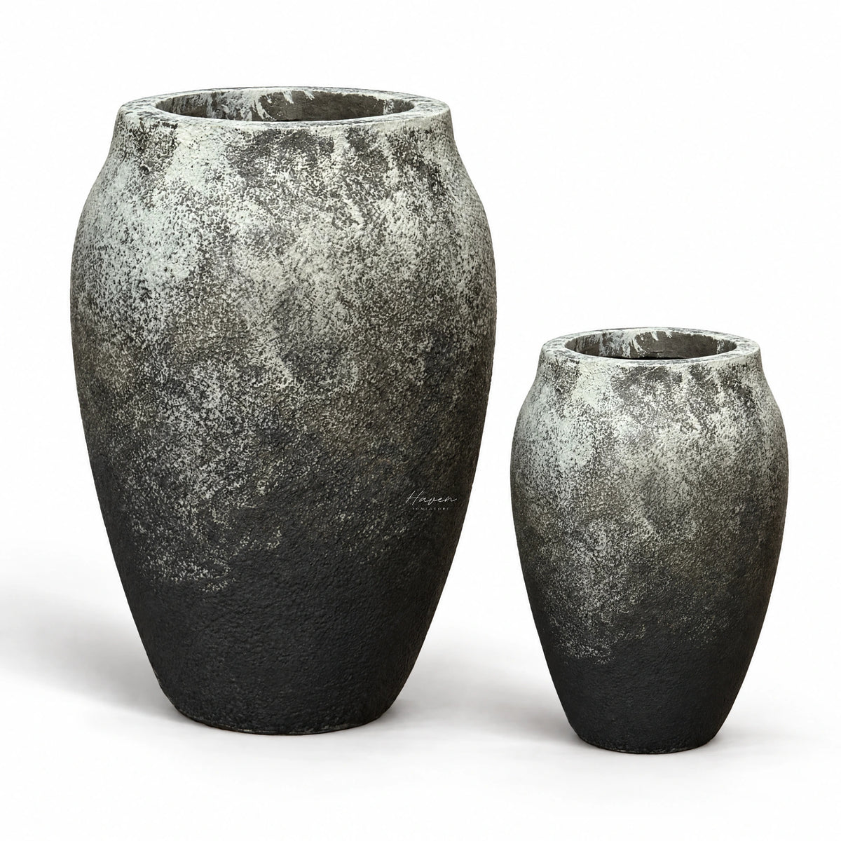 Raku Planters Set/2 Outdoor Planter at Haven Homestore