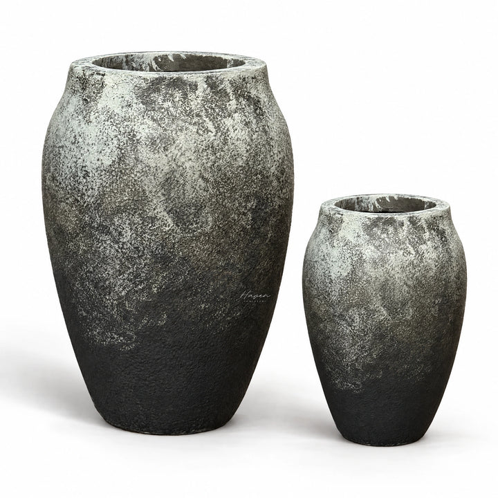 Raku Planters Set/2 Outdoor Planter at Haven Homestore