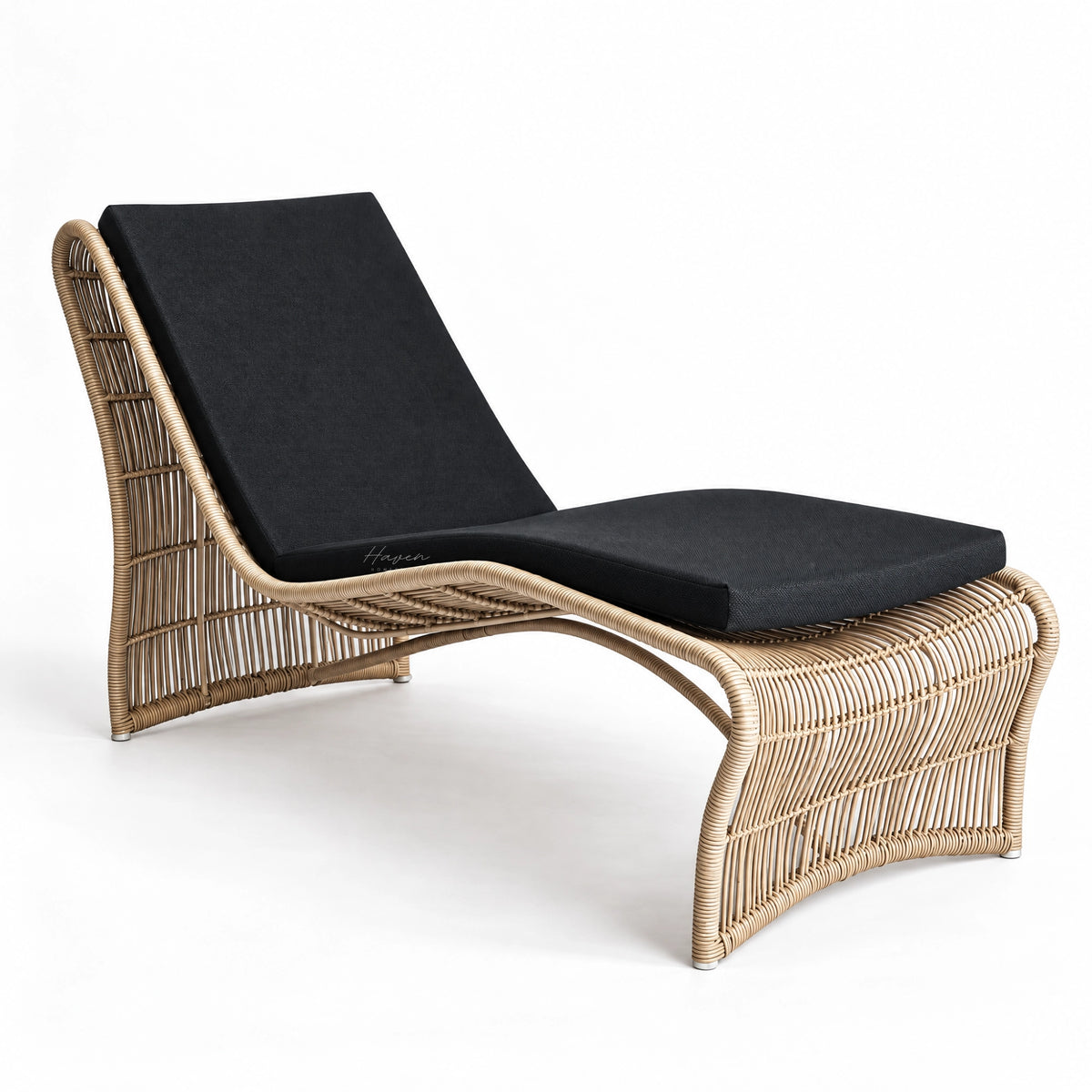 Wave Sun Lounger - Natural Outdoor Sun Lounger at Haven Homestore