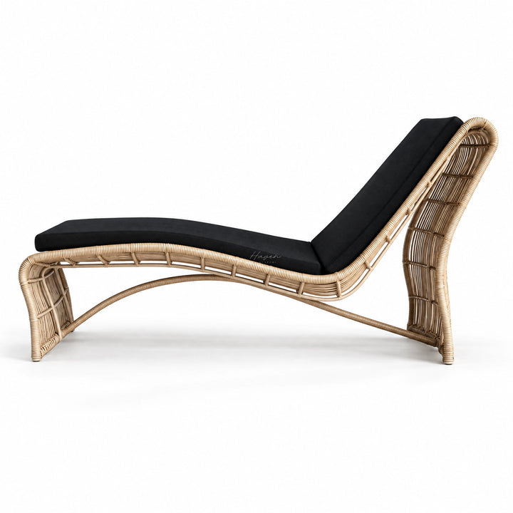 Wave Sun Lounger - Natural Outdoor Sun Lounger at Haven Homestore