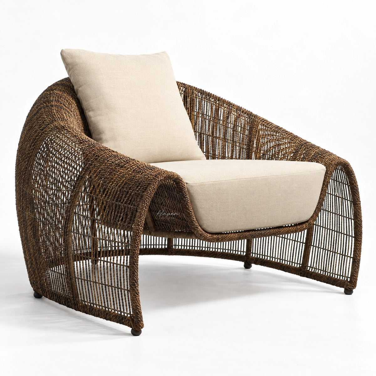 Cobonpue® Croissant Easy Armchair Outdoor Outdoor Lounge Chair at Haven Homestore