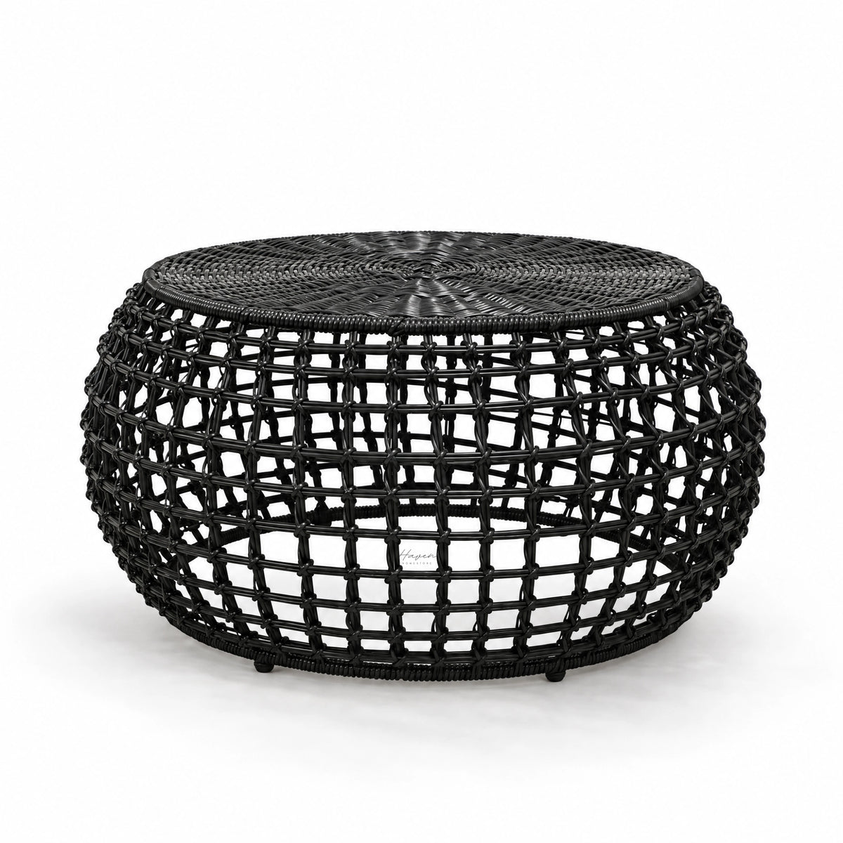 Wave Coffee Table - Black Outdoor Coffee Table at Haven Homestore
