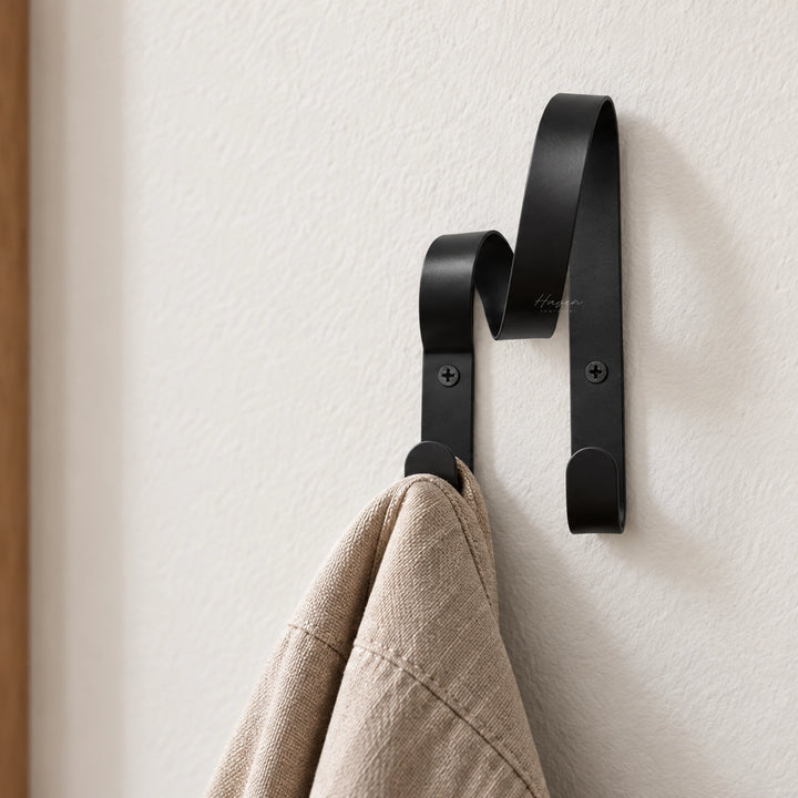Broste® Hook Ribbon Double - Black Accessory at Haven Homestore
