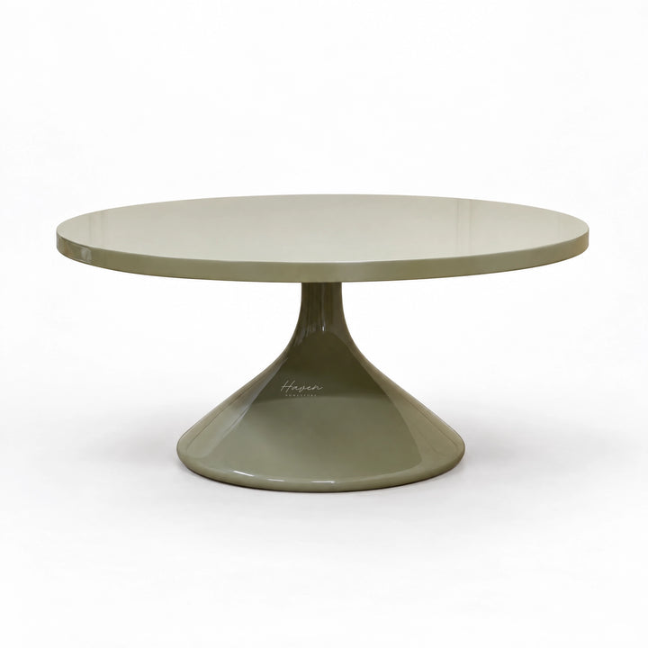 Vista Reed Coffee Table — Organic Sage Gloss Outdoor Coffee Table at Haven Homestore