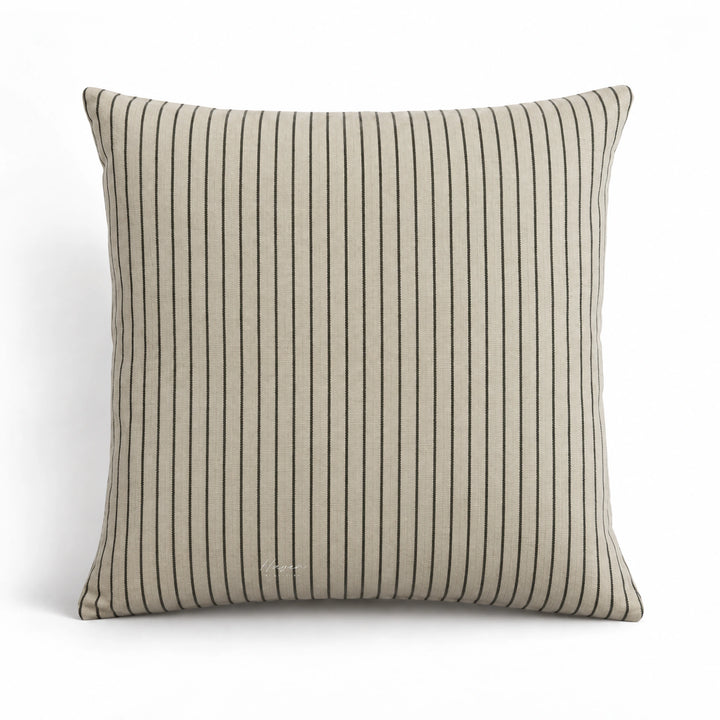 Broste® Cushion Karen - Light Beige/Black 60cm Cushion at Haven Homestore