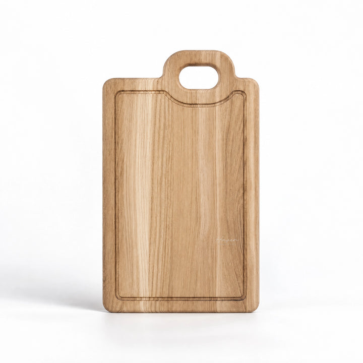 Broste® Board Olina Grooved Large - Natural Oiled Oak Board at Haven Homestore