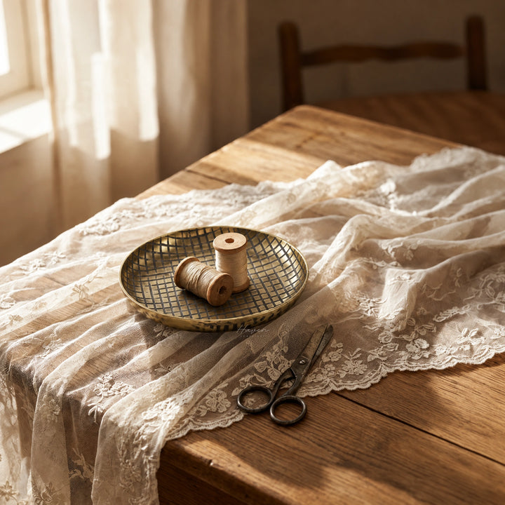 Malabar Round Tray/Candleplate Tray at Haven Homestore