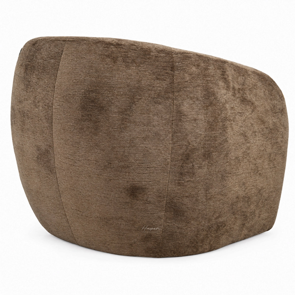 Romy Swivel Chair - Walnut Lounge Chair at Haven Homestore