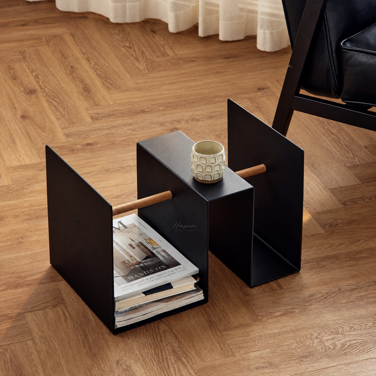 Andersen Edge Side Table - Black Side Table at Haven Homestore
