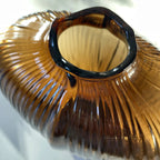 Fleur Shoulder Glass Vase - Amber by Capulet (fleur-shoulder-glass-vase-small-amber)