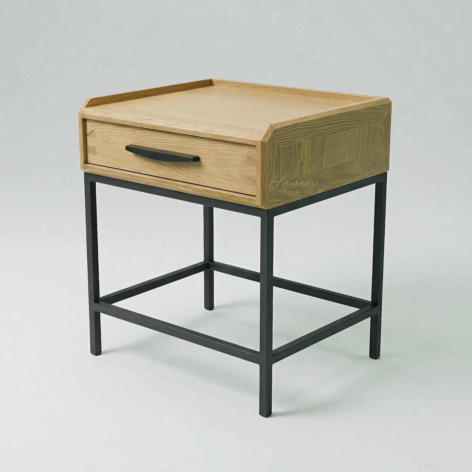 Carlton 1 Drawer Bedside by Le Forge (carlton-1-drawer-bedside)