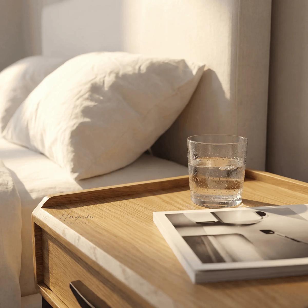 Carlton 1 Drawer Bedside by Le Forge (carlton-1-drawer-bedside)