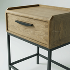 Carlton 1 Drawer Bedside by Le Forge (carlton-1-drawer-bedside)