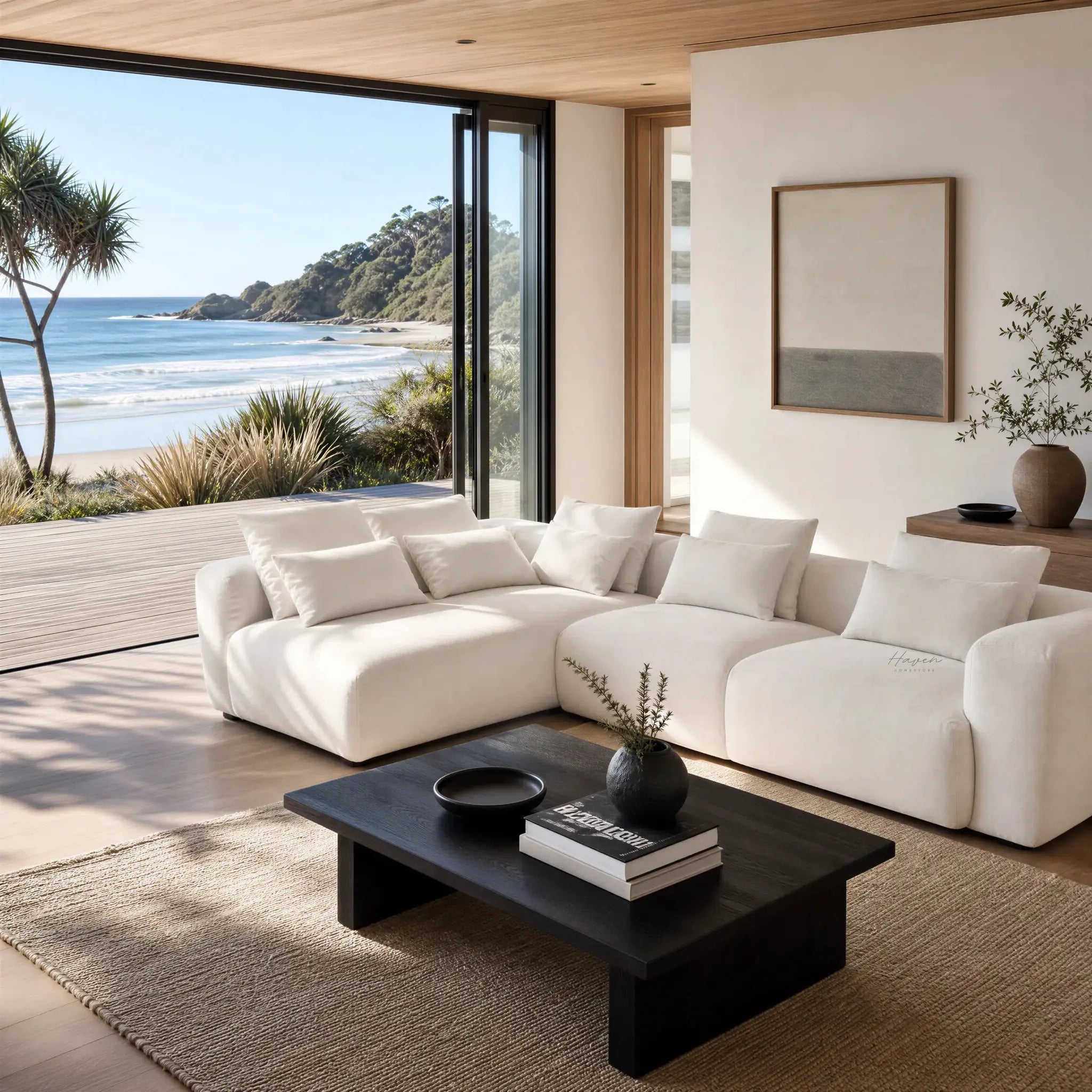 Haven Chaise Sofa - Sand