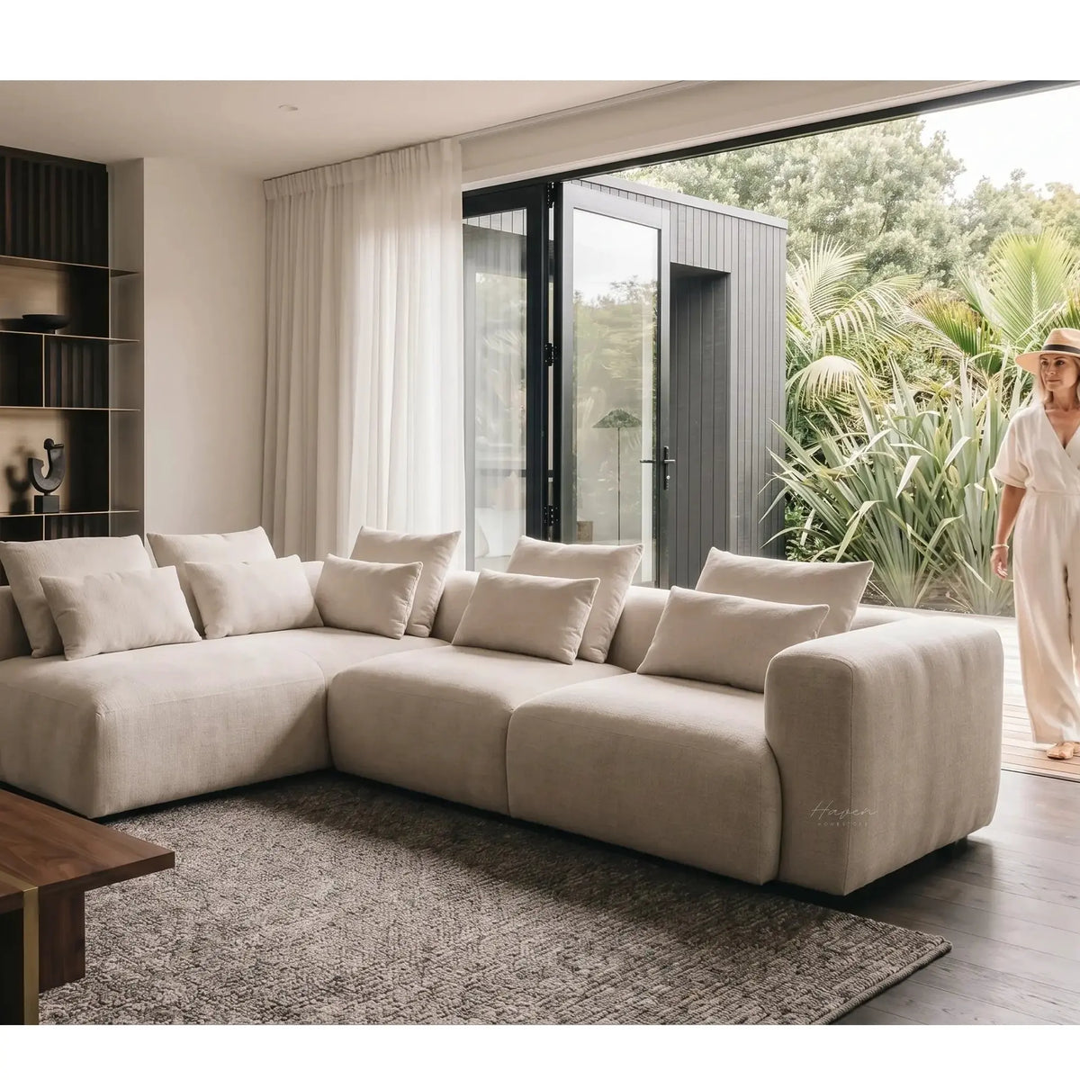 Haven Chaise Sofa - Sand