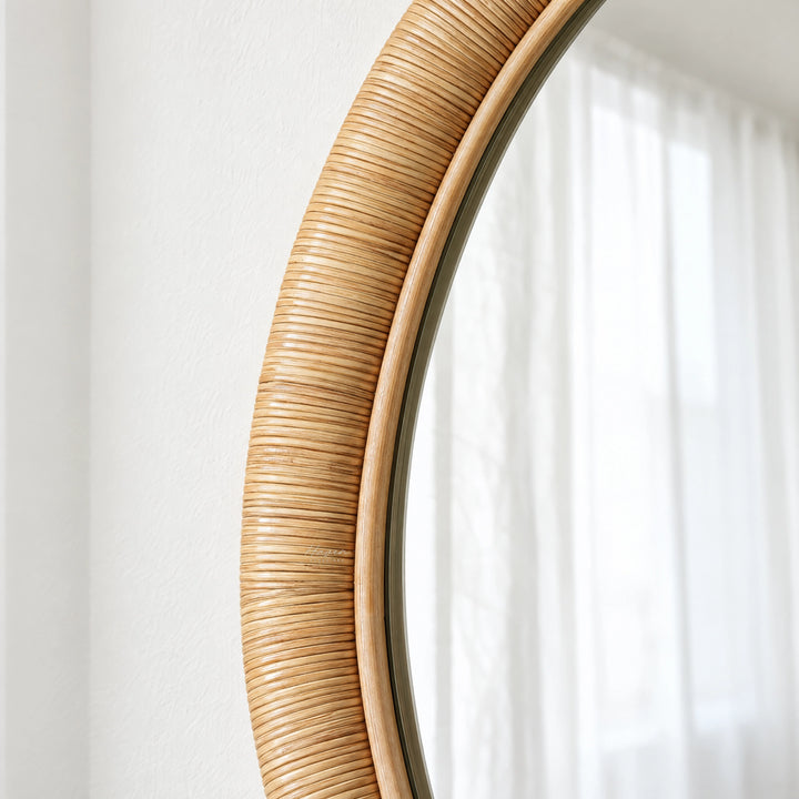 Sika® Originals Malou Rattan Mirror - Natural Mirror at Haven Homestore
