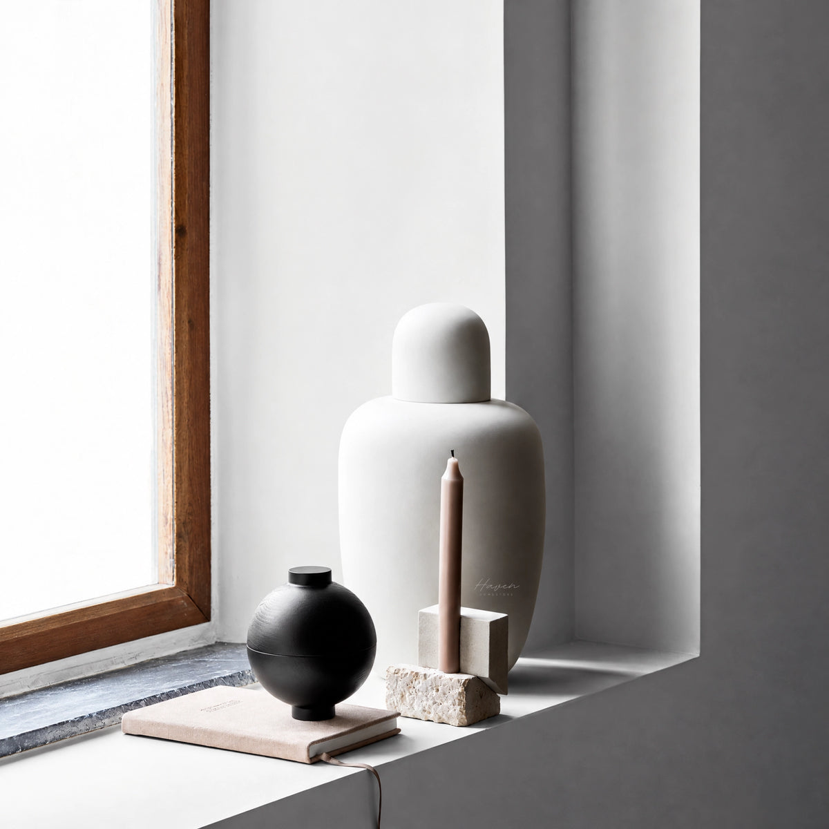 Kristina Dam® Offset Candleholder Vol 2 Candle Holder at Haven Homestore