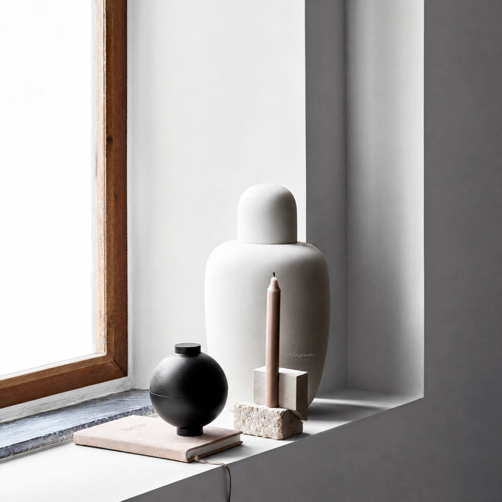 Kristina Dam® Offset Candleholder Vol 2 Candle Holder at Haven Homestore