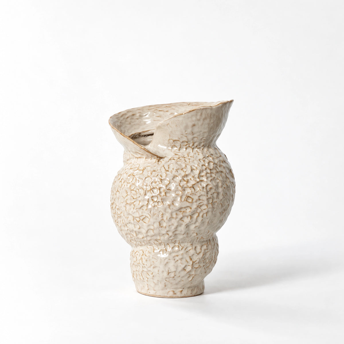Broste® Vase Shelley - White Cream Vase at Haven Homestore