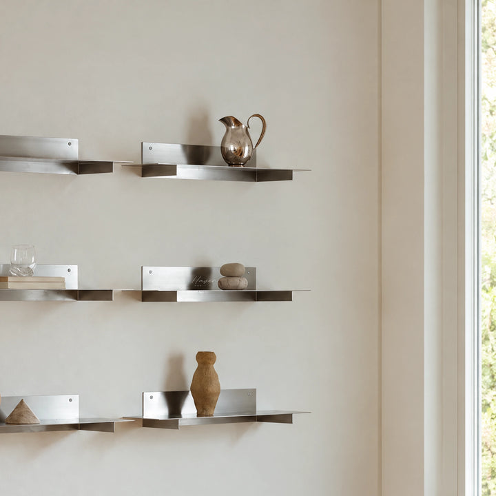 Kristina Dam® Planar Wall Shelf Small - Brushed Shelving at Haven Homestore