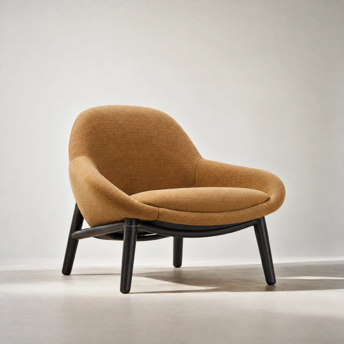 Tovin Lounge Chair - Ochre Lounge Chair at Haven Homestore