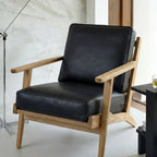 Lodge Armchair Natural Oak / Leather by Capulet (lodge-armchair-natural-oak)