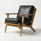 Lodge Armchair Natural Oak / Leather by Capulet (lodge-armchair-natural-oak)