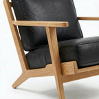 Lodge Armchair Natural Oak / Leather by Capulet (lodge-armchair-natural-oak)