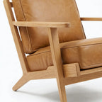Lodge Armchair Natural Oak / Leather by Capulet (lodge-armchair-natural-oak)
