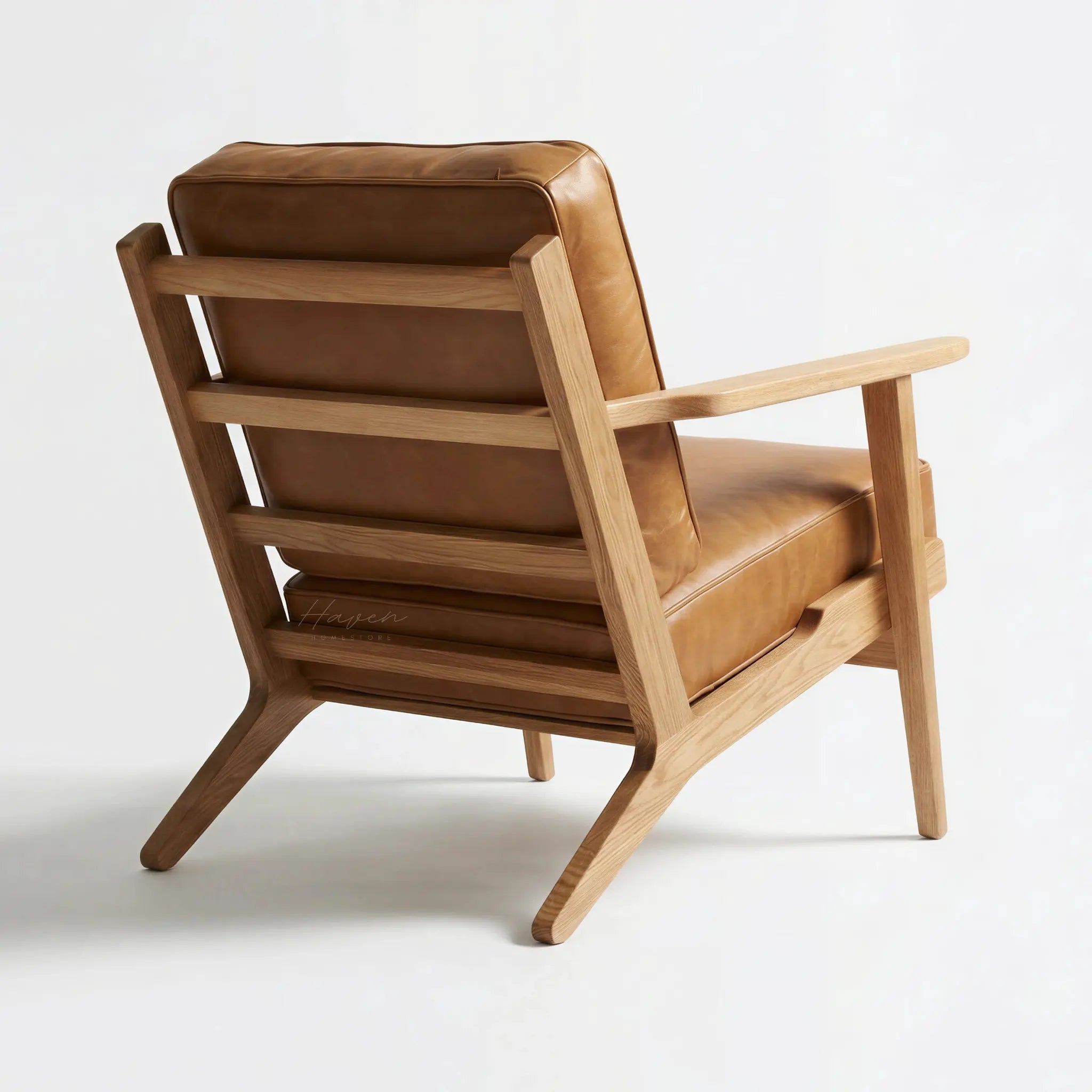 Lodge Armchair Natural Oak / Leather by Capulet (lodge-armchair-natural-oak)