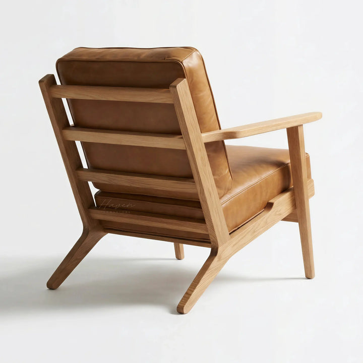Lodge Armchair Natural Oak / Leather by Capulet (lodge-armchair-natural-oak)