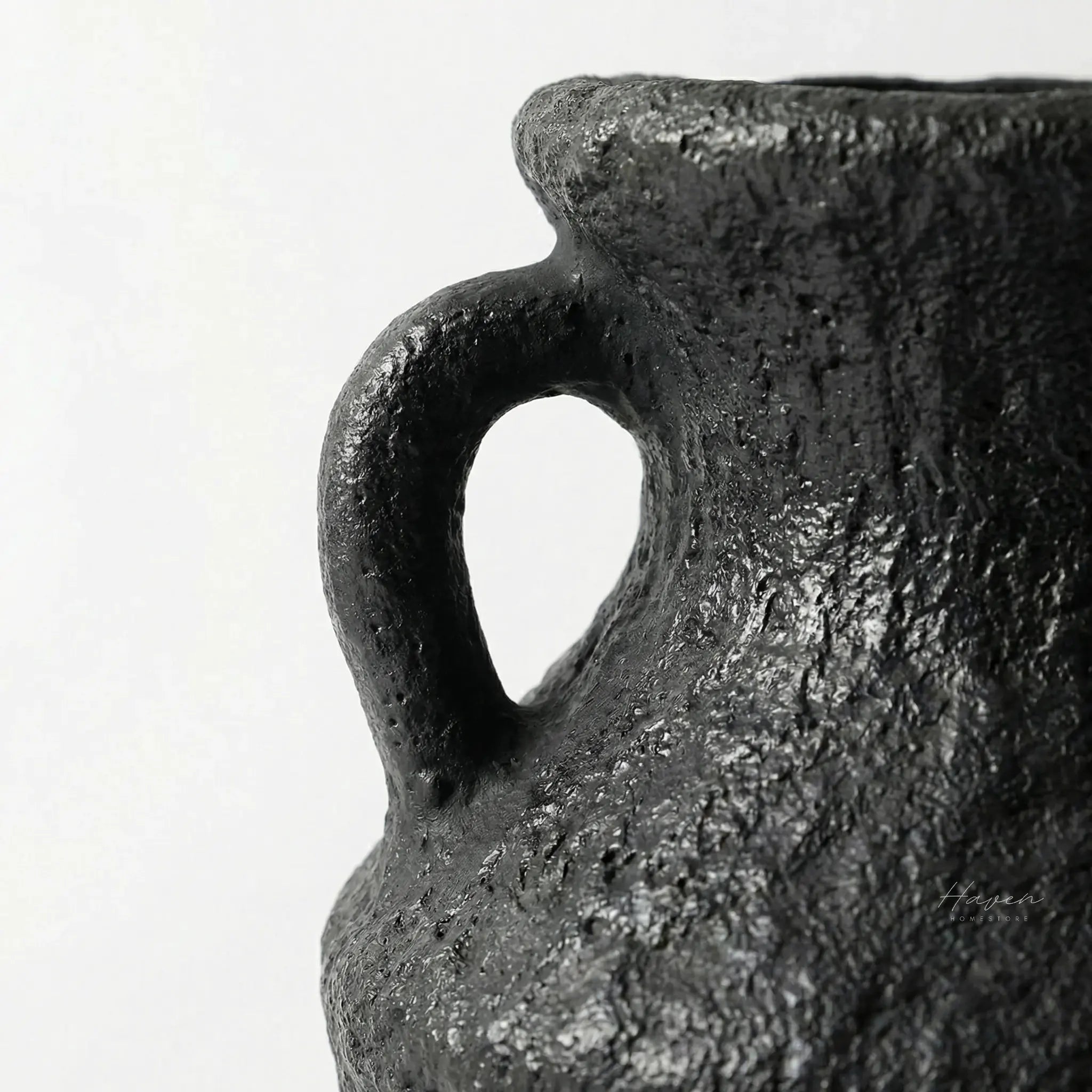 Petros Stone Vase Black by Capulet (petros-stone-vase-black)