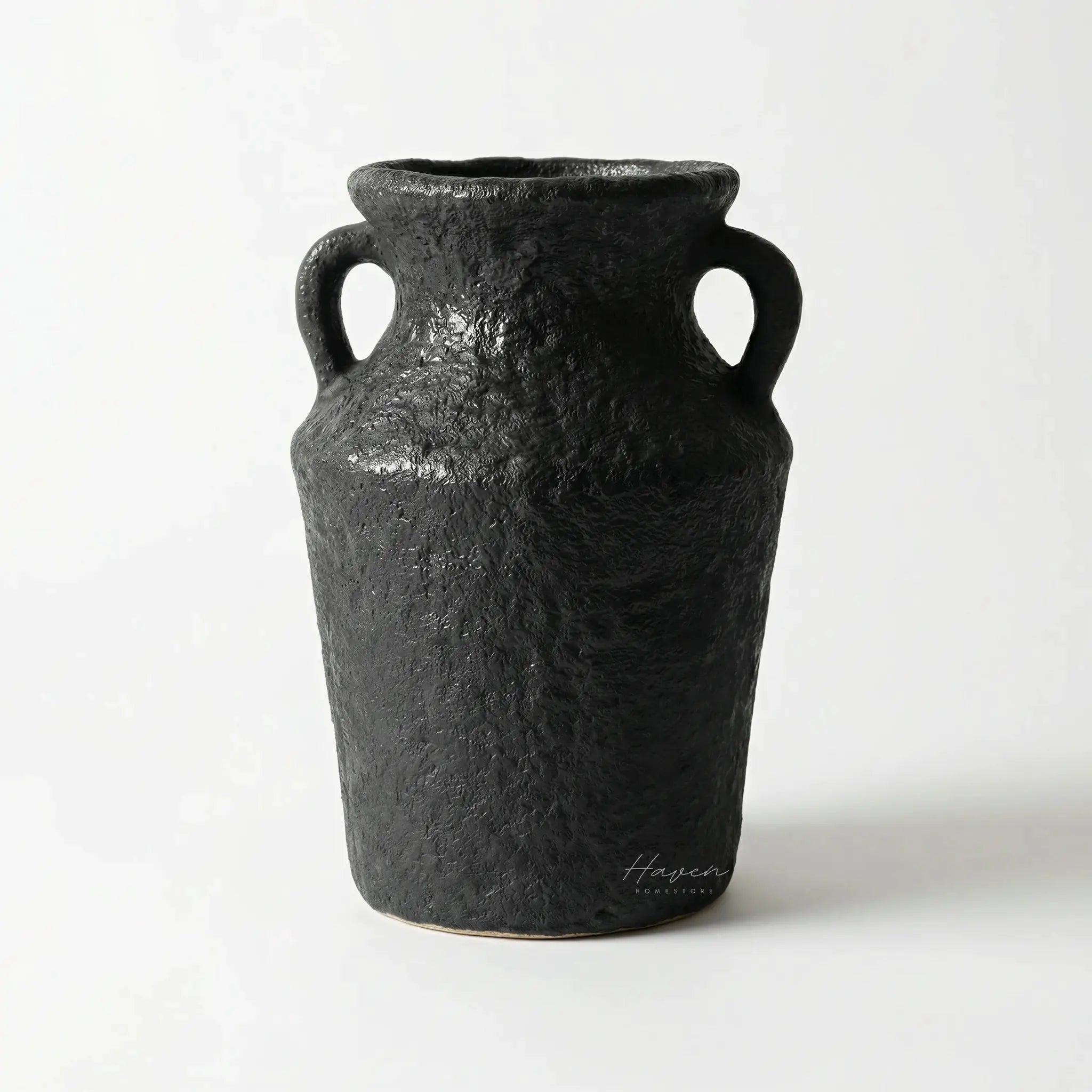 Petros Stone Vase Black by Capulet (petros-stone-vase-black)