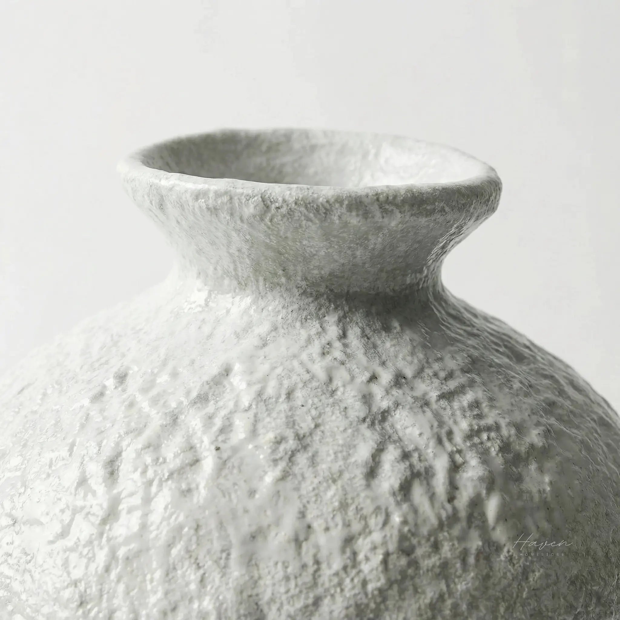 Petros White Stoneware Vase by Capulet (petros-white-stoneware-vase)