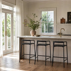 Stellan Counter Stool - Black Ash by Le Forge (stellan-counter-stool-black-ash)