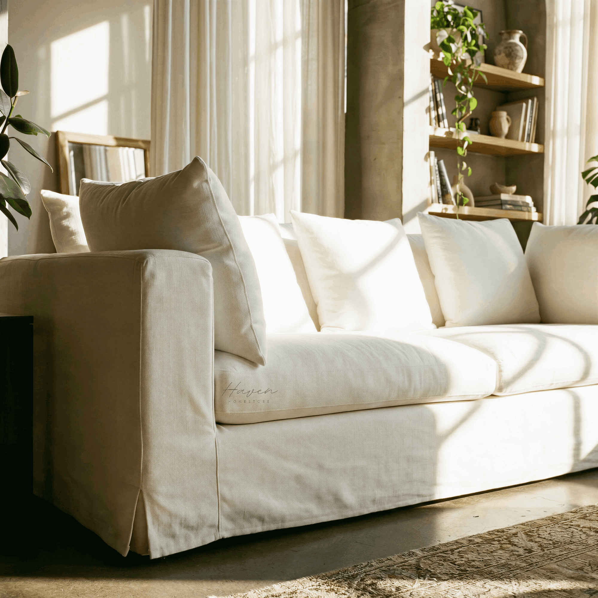 Long Island Linen Slipcover Sofa by Le Forge (long-island-linen-slipcover-sofa)