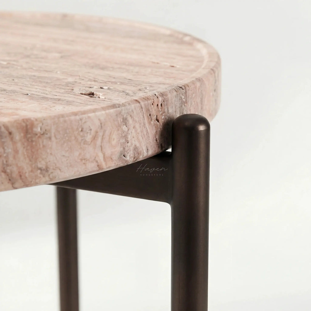 Athen Travertine Side Table Low by Maytime (athen-travertine-side-table-low)