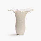 Large Bloom Vase in fine bone china with gently fluted silhouette