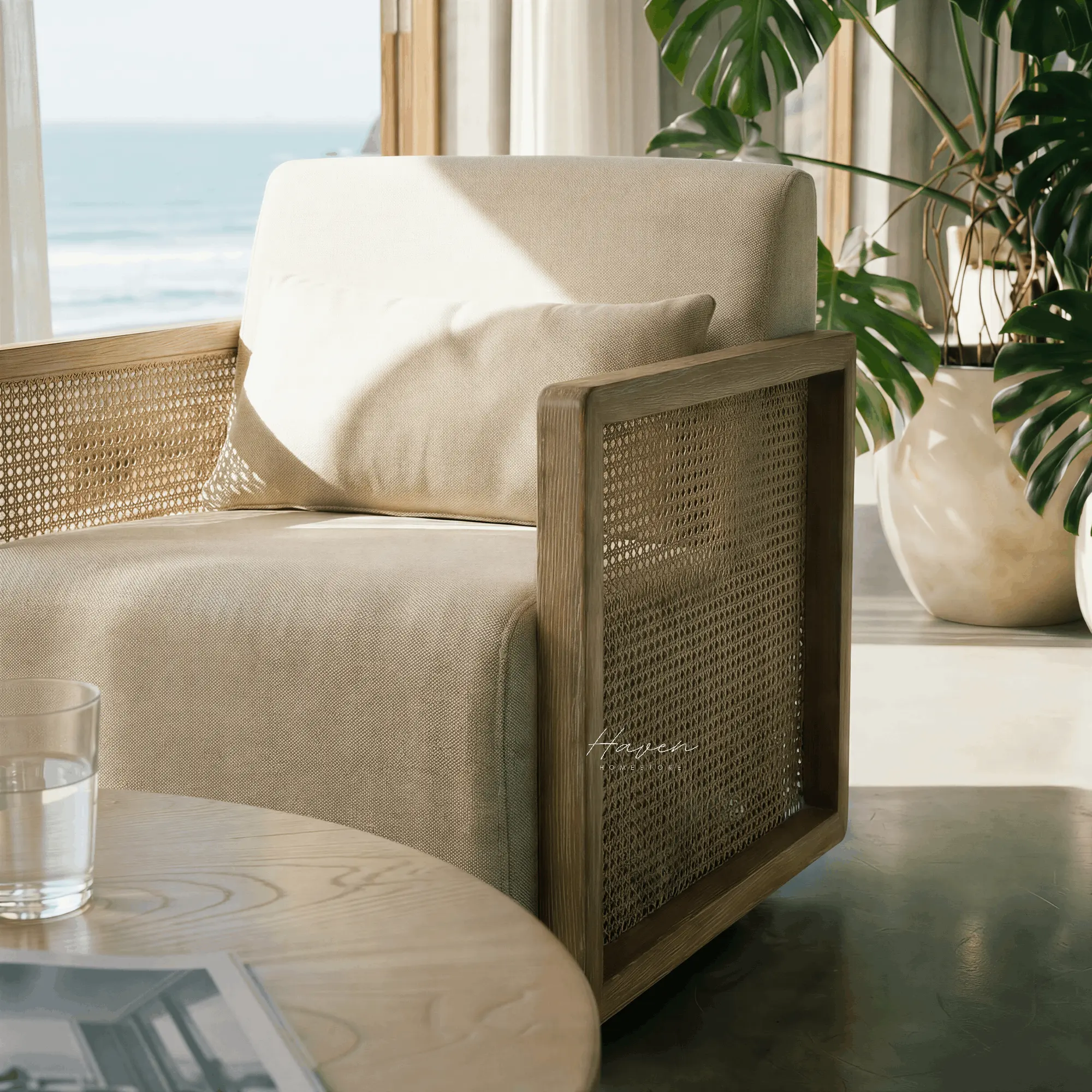 Archer Swivel Armchair by Le Forge (archer-swivel-armchair)