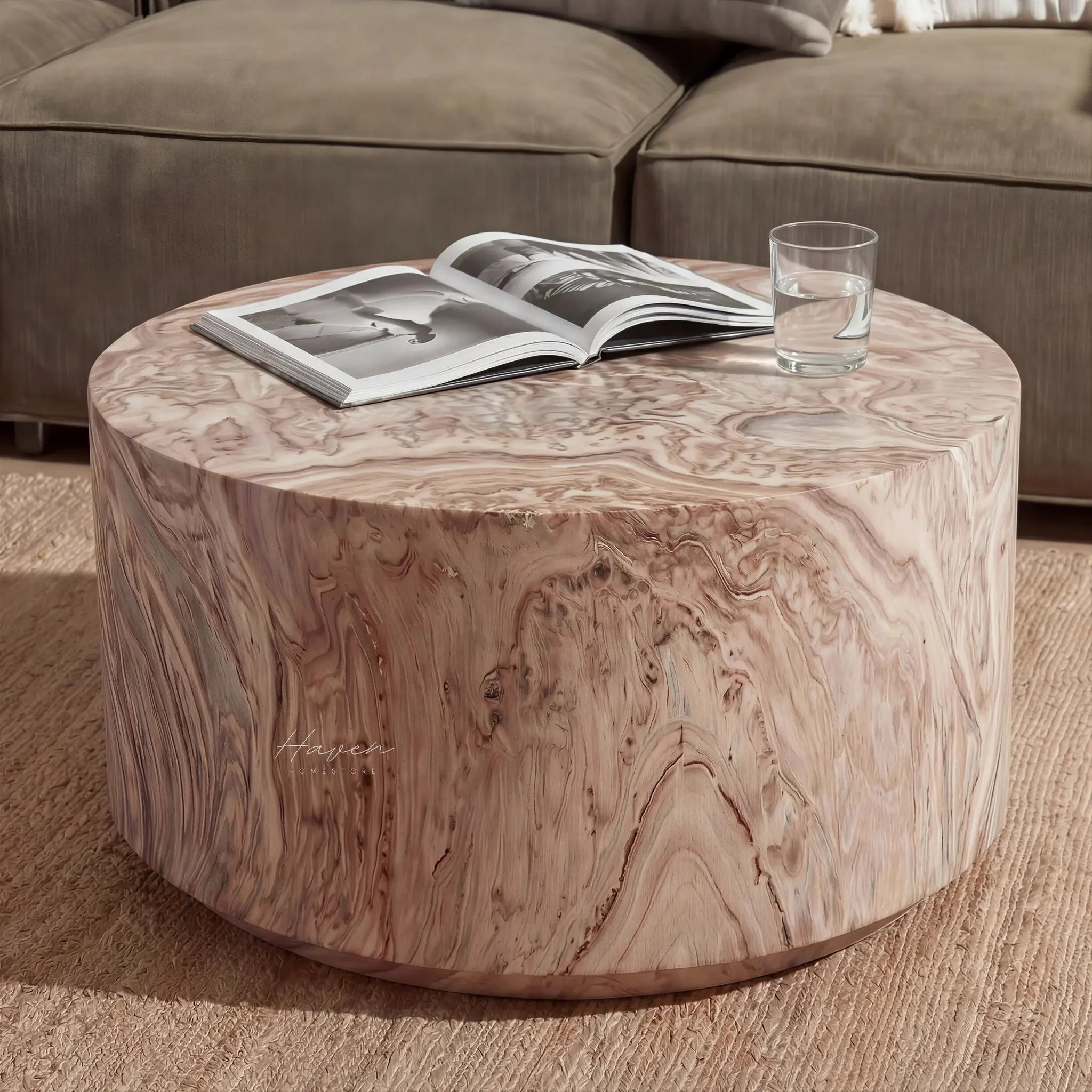 Strata Cylinder Coffee Table by Le Forge (strata-cylinder-coffee-table)