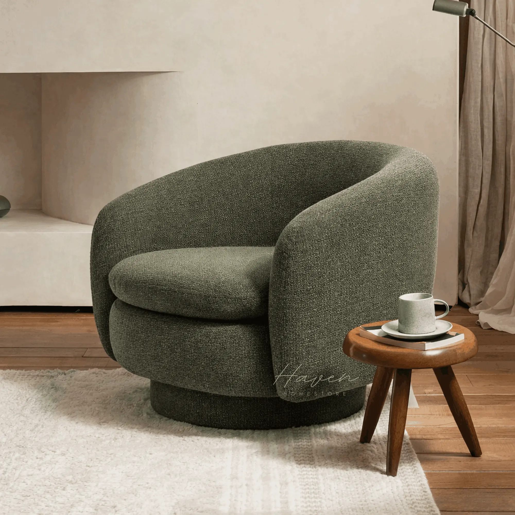 Roko Swivel Chair by Le Forge (roko-swivel-chair)